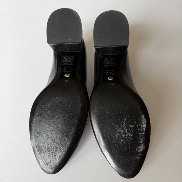 Stuart Weitzman Flareblock 60 Black Nappa Patent Pump Size 10 Includes Box - Picture 9 of 10